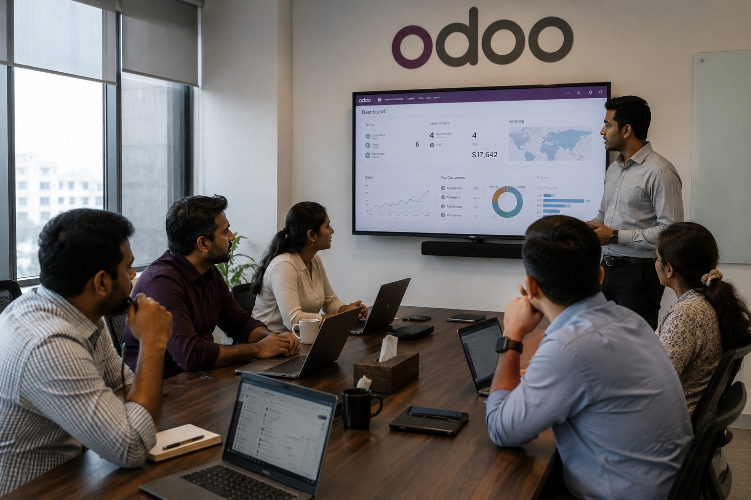 Odoo ERP Company Team Meeting
