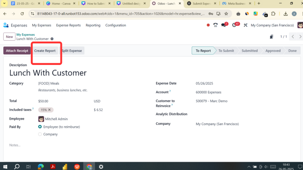 create report