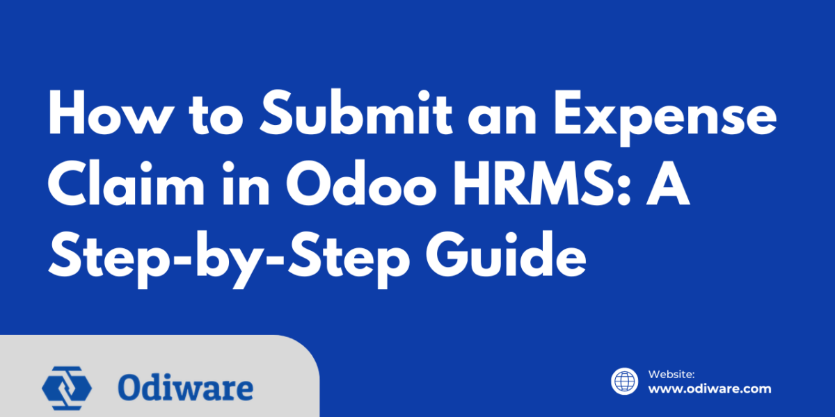 How to Submit an Expense Claim in Odoo HRMS: A Step-by-Step Guide