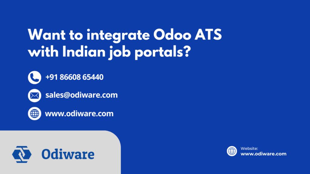 Want to integrate Odoo ATS with Indian job portals?