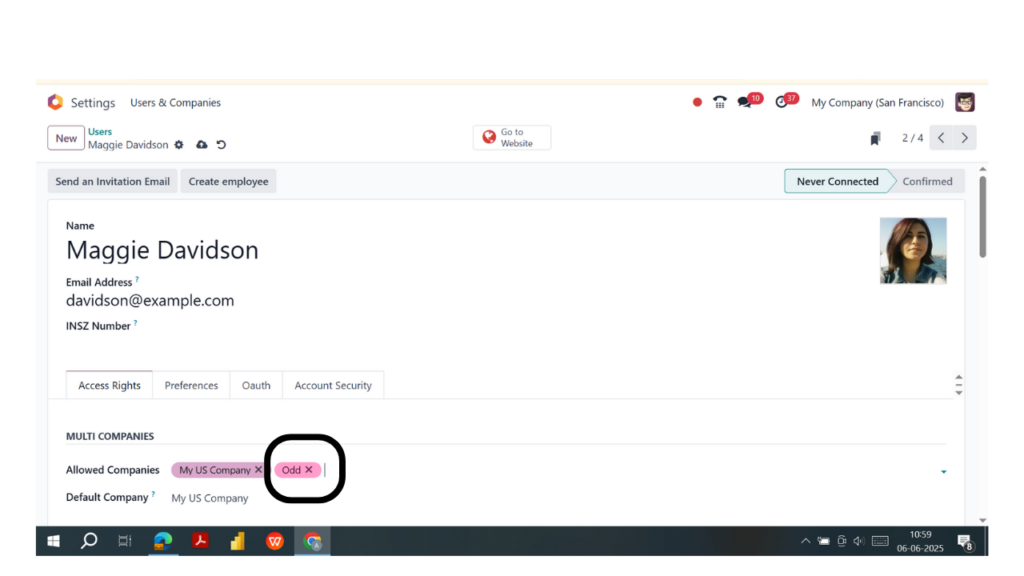 assign users to companies