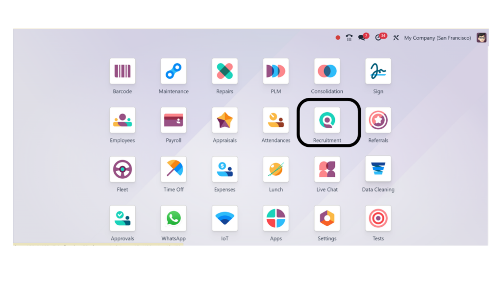 open recruitment app