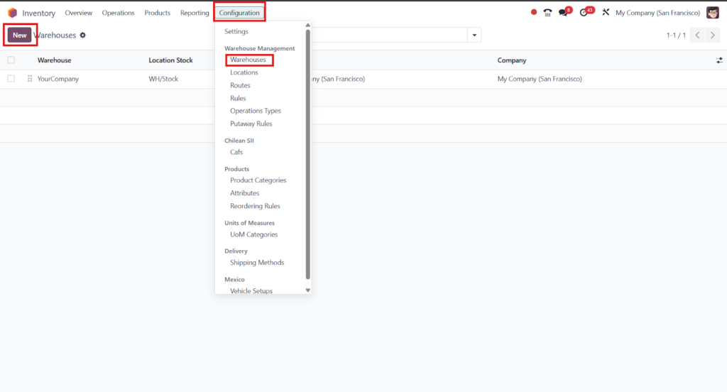 Configure Your Warehouse(s)