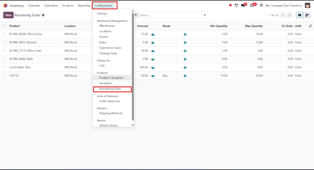 Set Reordering Rules (Optional but Powerful)