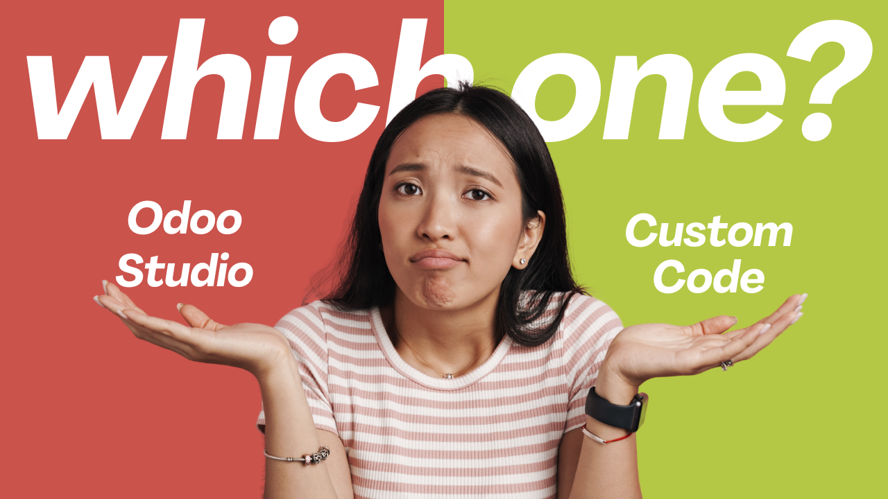 Odoo Studio vs Custom Code: Which One Should You Use?